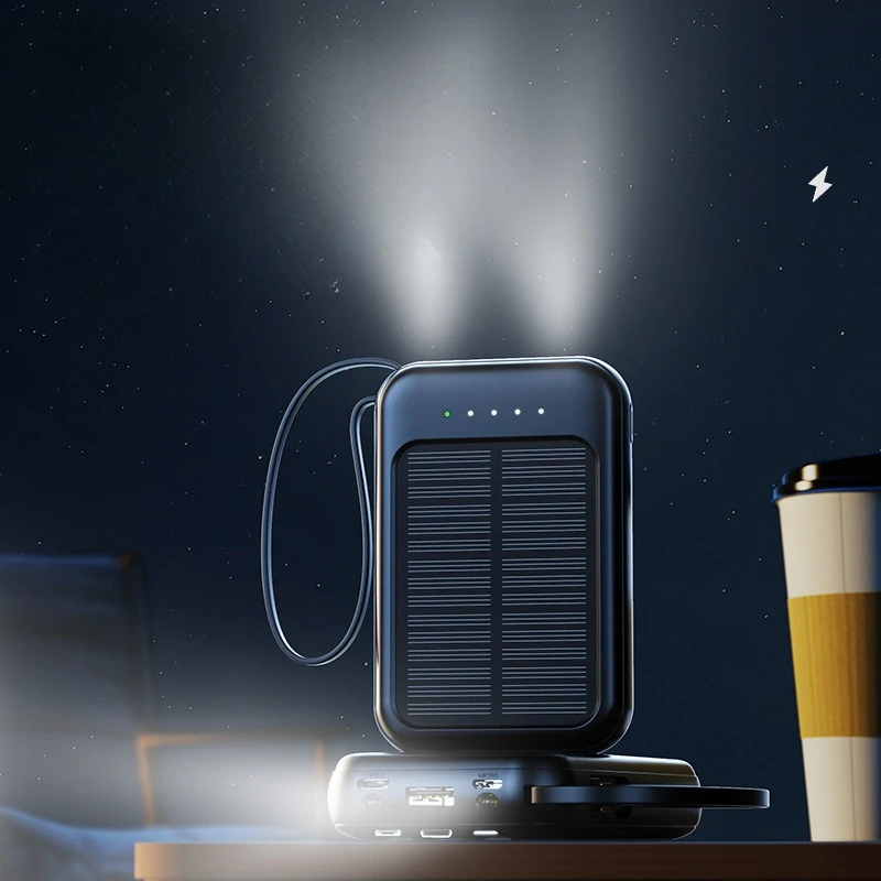 태양광 보조 배터리 LED 조명이 내장된 케이블 아이폰 - Solar Emergency Charger 리뷰 및 가격