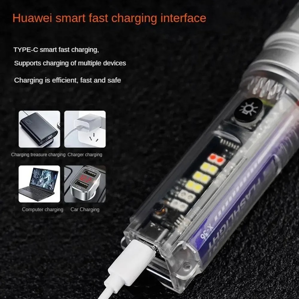 측면 조명이 있는 강력한 LED 손전등 다기능 태양광  - Solar Emergency Charger 리뷰 및 가격